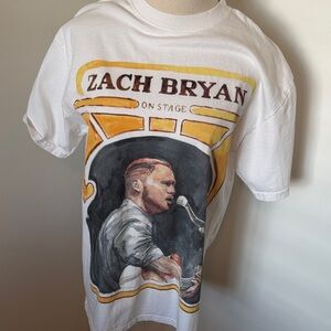 Zach Bryan White Graphic T-Shirt